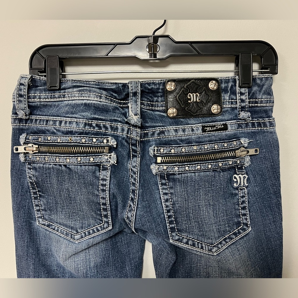 Miss Me JP51905 Zip Pocket Skinny Jean Size 27